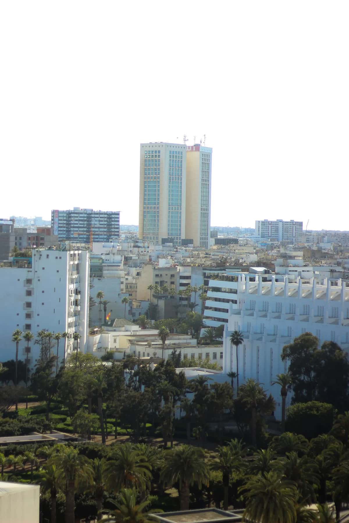 Immeubles et tours de Casablanca, capitale économique du Maroc